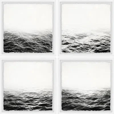 Marmont Hill Unclear Horizon By  - 4 Piece Picture Frame Photograph Set In Black;white