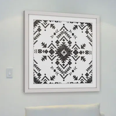 Marmont Hill 'unfolding' Framed Painting Print In Black;white