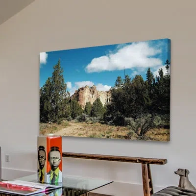 Marmont Hill 'view From The Trail' By Sylvia Cook Painting Print On Wrapped Canvas In Blue;green