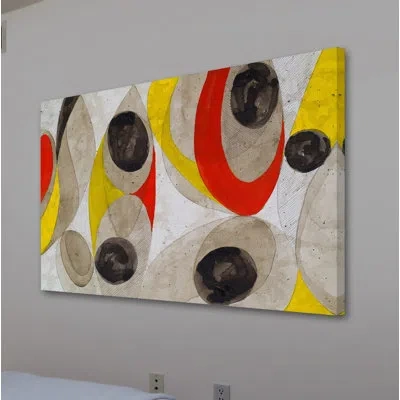 Marmont Hill 'voice And Insight' Painting Print On Wrapped Canvas In Gray;red