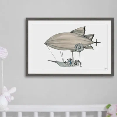Marmont Hill 'voyager' Framed Print In Gray