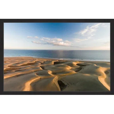 Marmont Hill Waves In The Sand Ii By Karolis Janulis - Photograph In Black Framed