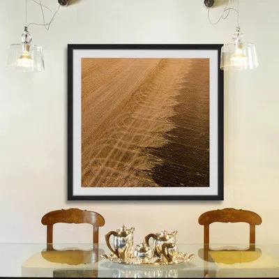 Marmont Hill 'wheat Field' Framed Print In Brown