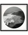 Marmont Hill White Waves Framed Print In Multicolor