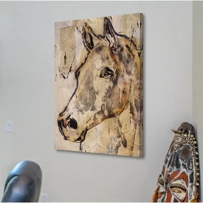 Marmont Hill 'winner Horse' By Watercolor Painting Print On Wrapped Canvas