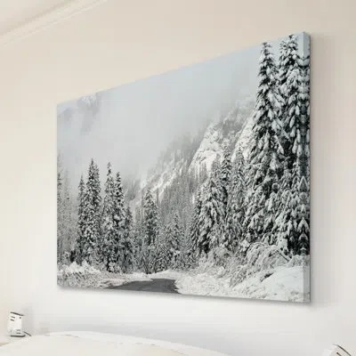 Marmont Hill 'winter Wonderland' By Robin Delean Painting Print On Wrapped Canvas In Black;white