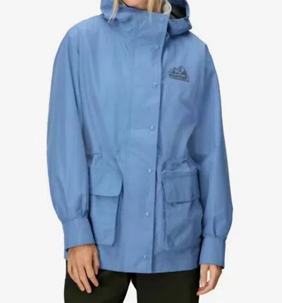 Marmot '78 All Weather Hooded Waterproof Parka In Rain Cloud In Blue