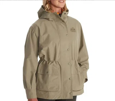 Marmot '78 All Weather Hooded Waterproof Parka In Vetiver Khacki In Brown