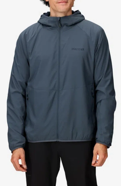 Marmot Aerothermal Hooded Jacket In Blue