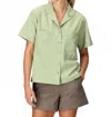 Marmot Airexchange Solarshield Camp Novelty Short Sleeve Shirt In Agate Green Mini Bloom In Multi