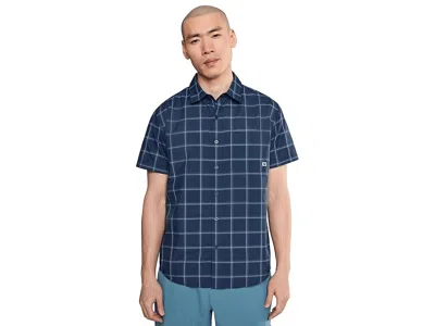 Marmot Airexchange Solarshield Novelty Short Sleeve Shirt In Blue