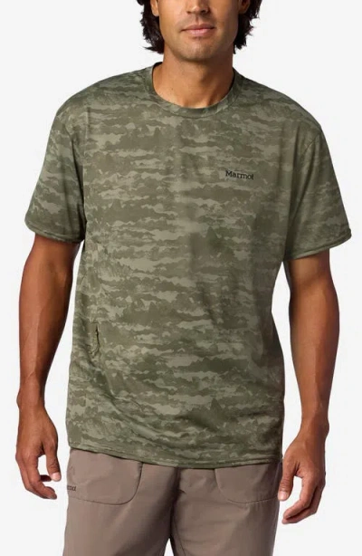 Marmot Airexchange Solarshield Upf Crewneck T-shirt In Gray