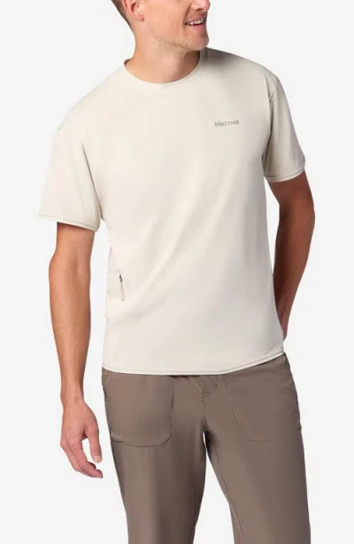 Marmot Airexchange Solarshield Upf Crewneck T-shirt In Neutral