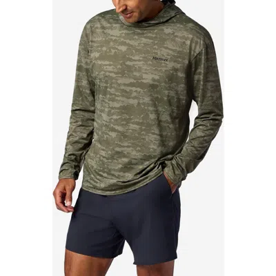Marmot Airexchange Solarshield Upf Hoodie In Brown