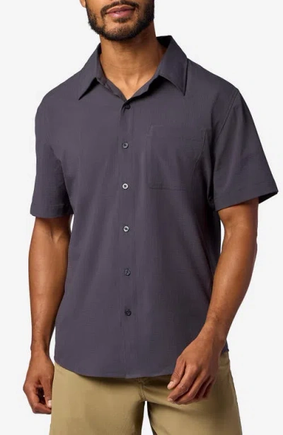 Marmot Airexchange Solarshield Upf Short Sleeve Button-up Shirt In Blue