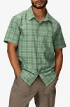 Marmot Airexchange Upf Short Sleeve Button-up Shirt In Green