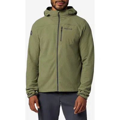 Marmot Airfleece Zip Hoodie In Green