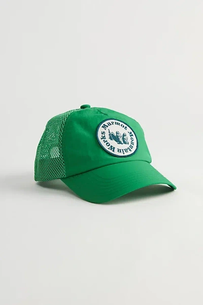 Marmot Alpine Soft Mesh Trucker Hat In Green, Men's At Urban Outfitters