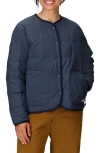 Marmot Ares Collarless 700 Fill Power Down Jacket In Blue