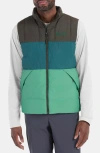 Marmot Ares Packable Recycled Nylon 700 Fill Power Down Puffer Vest In Green