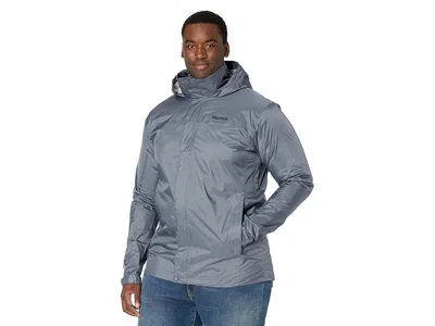 Marmot Big Tall Precip(c) Eco Jacket Men's Clothing Steel Onyx: 4x In Gray