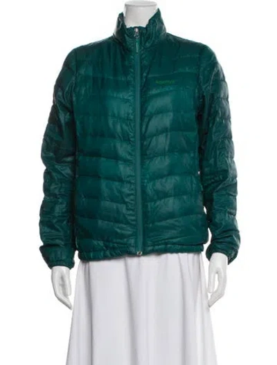 Pre-owned Marmot Bomber Jacket In Green