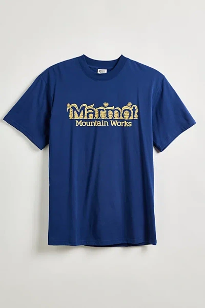 Marmot Cairns Tee In Blue, Men's At Urban Outfitters