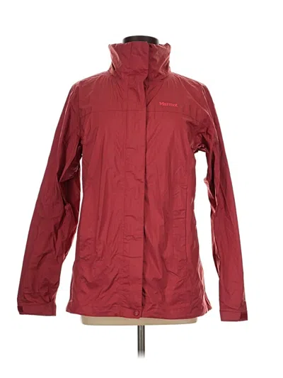 Pre-owned Marmot Cardigan Sweater In Burgundy