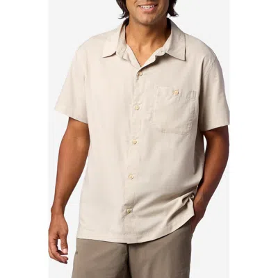 Marmot Cedrus Organic Cotton Blend Short Sleeve Button-up Shirt In White