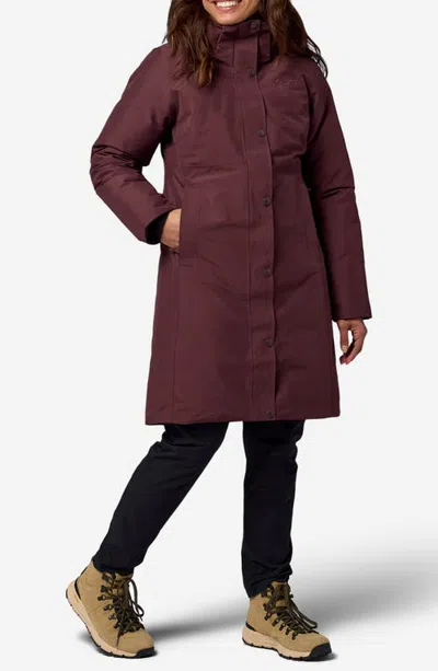 Marmot Chelsea 700 Fill Power Waterproof Down Coat In Burgundy