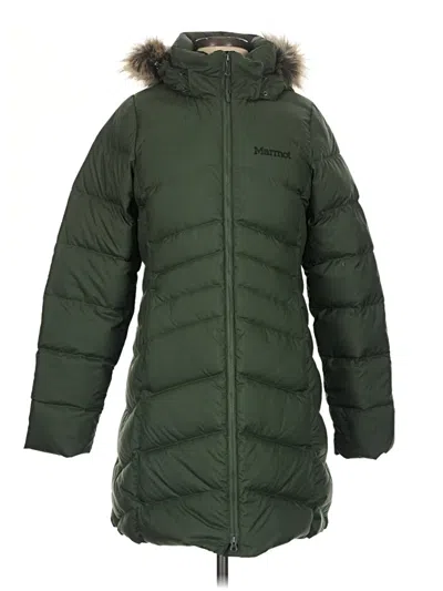 Pre-owned Marmot Coat In Green
