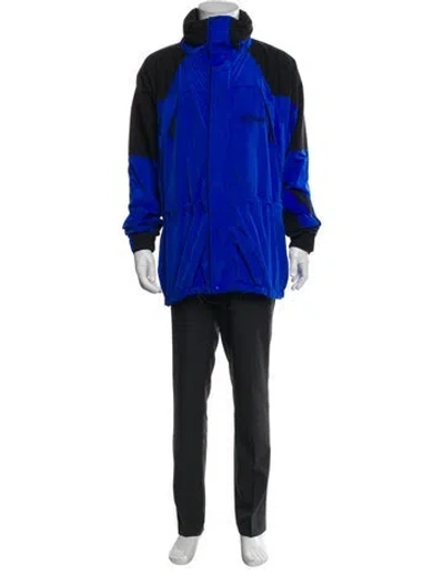 Pre-owned Marmot Colorblock Pattern Parka In Blue