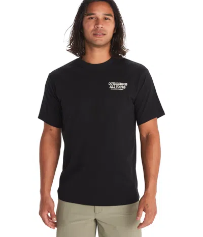 Marmot Dj Javier Short Sleeve Heavyweight Tee - Black