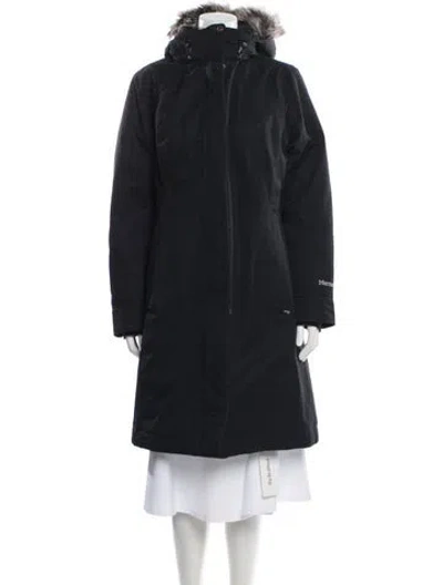 Pre-owned Marmot Down Coat In Black