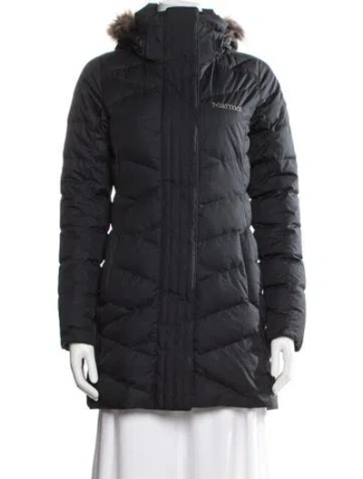 Pre-owned Marmot Down Coat In Black