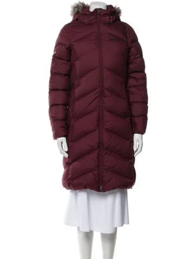 Pre-owned Marmot Down Coat In Burgundy