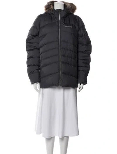 Pre-owned Marmot Down Coat In Gray