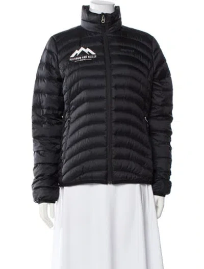 Pre-owned Marmot Down Jacket In Black