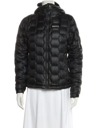 Pre-owned Marmot Down Jacket In Black