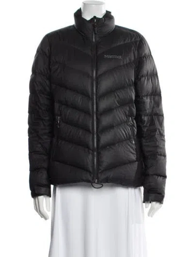 Pre-owned Marmot Down Jacket In Black