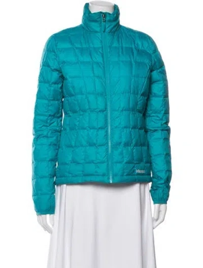 Pre-owned Marmot Down Jacket In Blue