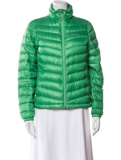 Pre-owned Marmot Down Jacket In Green