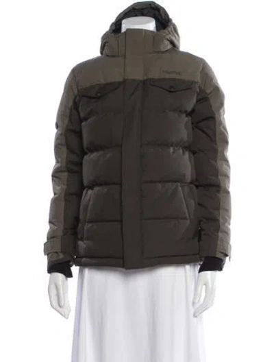Pre-owned Marmot Down Jacket In Green