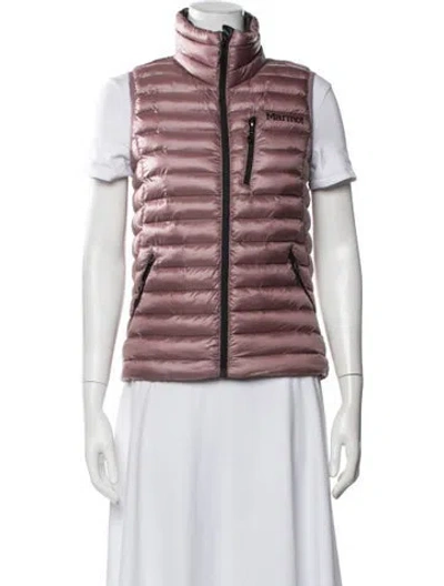 Pre-owned Marmot Down Jacket In Pink