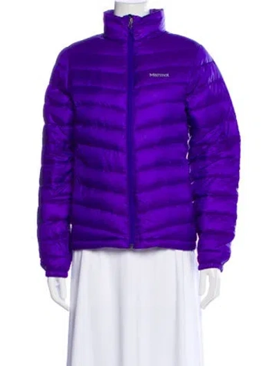 Pre-owned Marmot Down Jacket In Purple