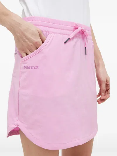 Marmot Drawstring-waist Mini Skirt In Pink