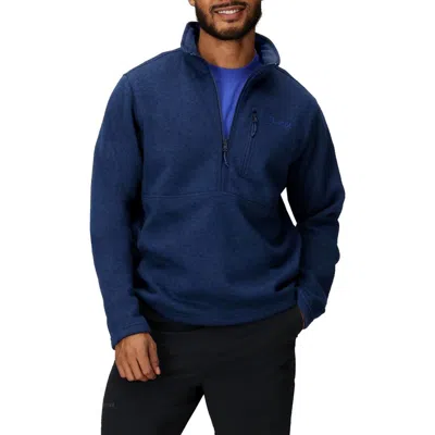 Marmot Drop Line Half Zip Fleece Jacket In Arctic Navy Heather