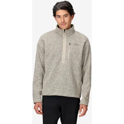 Marmot Drop Line Half Zip Fleece Jacket In Birch Bark Heather