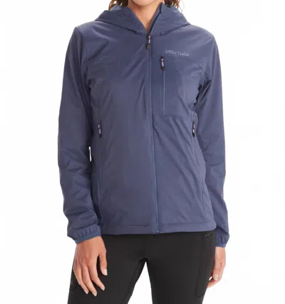 Marmot Ether Driclime Hoody Jacket In Storm In Blue