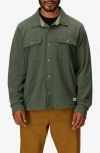 Marmot Felton Long Sleeve Fleece Snap-up Shirt In Green